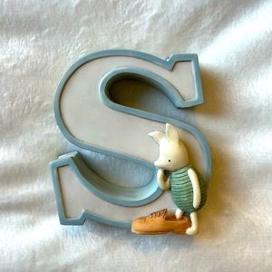 Classic Winnie The Pooh figurine- letter “S”